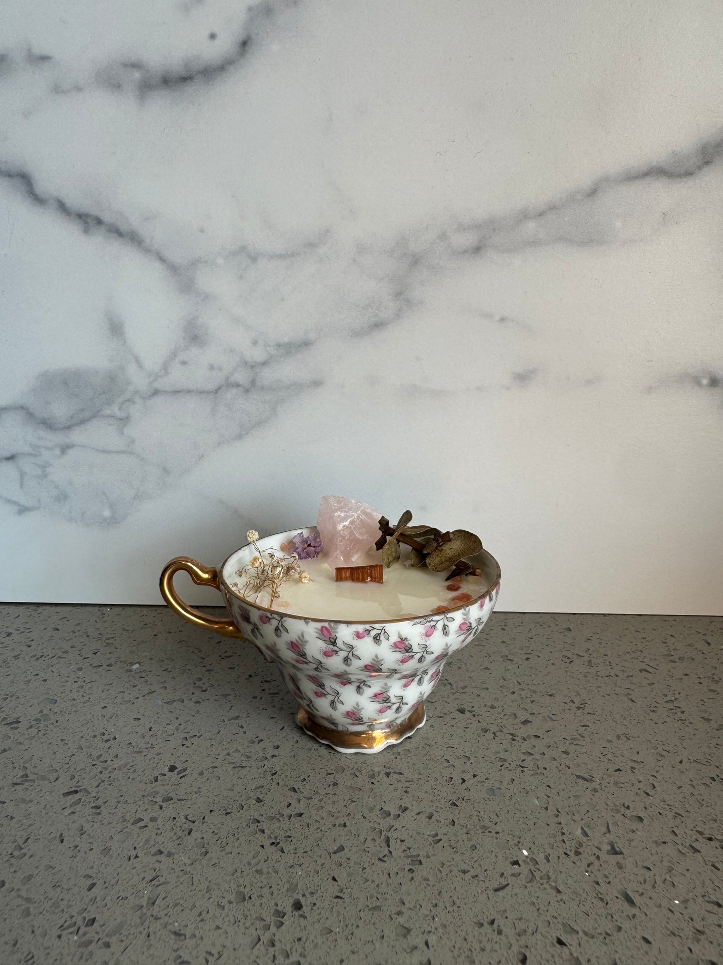 Compassion & Self love Tea Cup Candle
