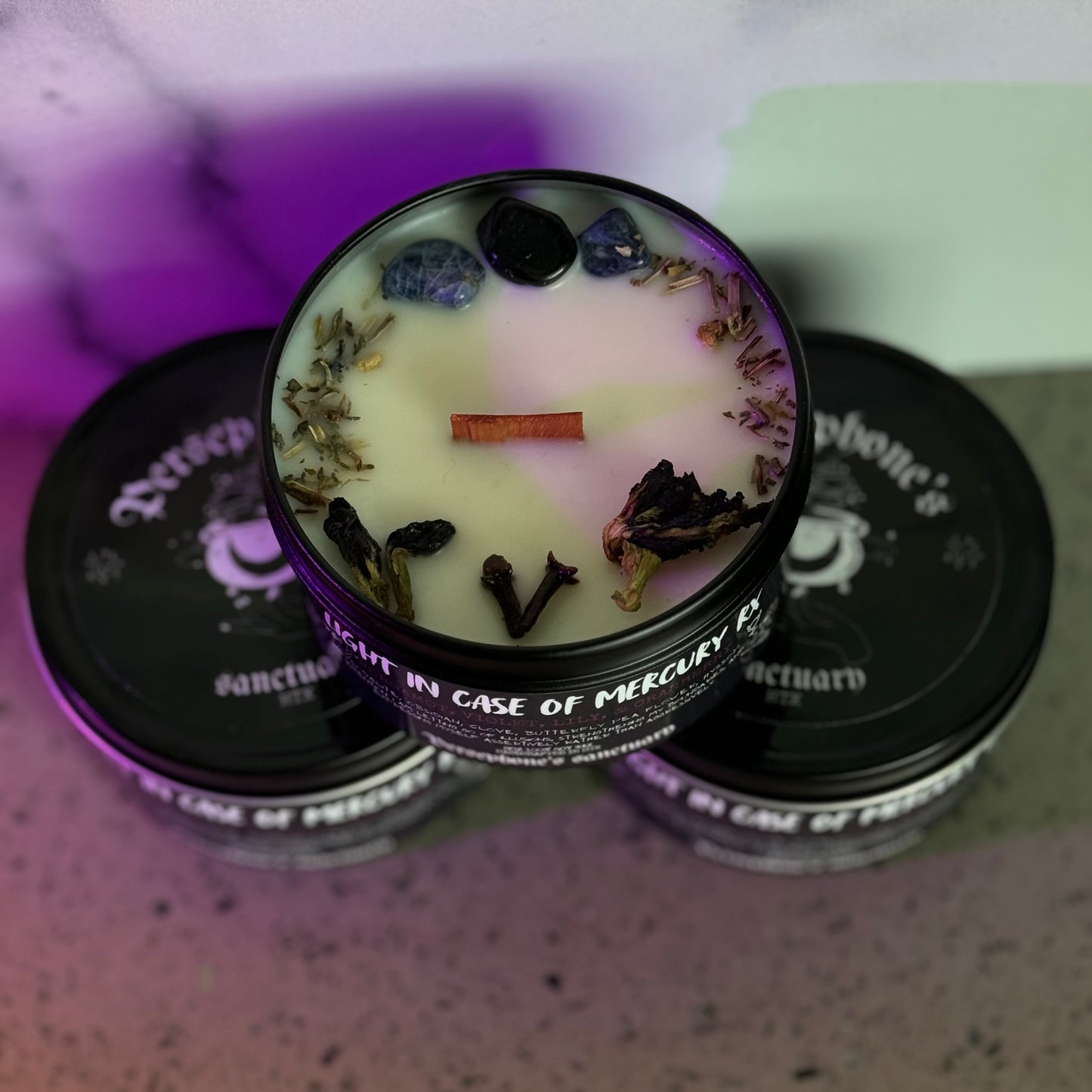 The Light In case of Mercury RX Intention Candle