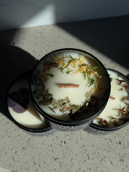The Flora Obscura Candle Collection -Dark Botanical Handcrafted Ritual Candles-