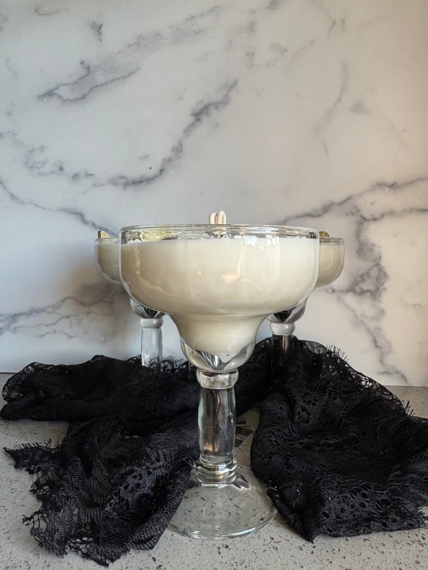 Midnight Margarita glass candle