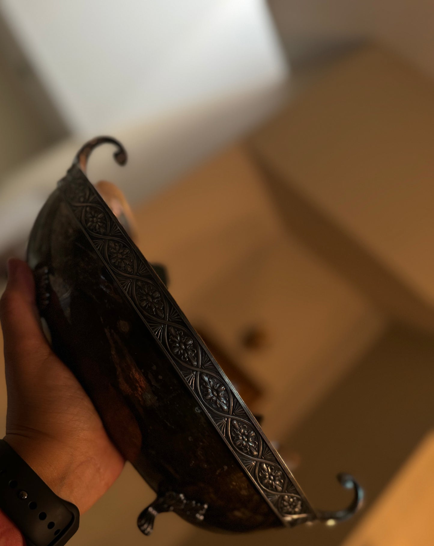 Vintage Silver Plated Vessel Candle