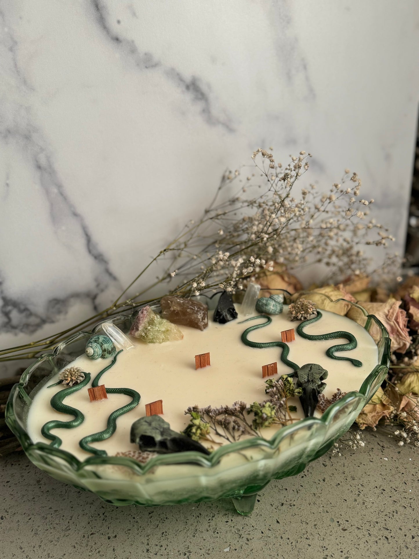 Vintage Harvest Grape Bowl Candle