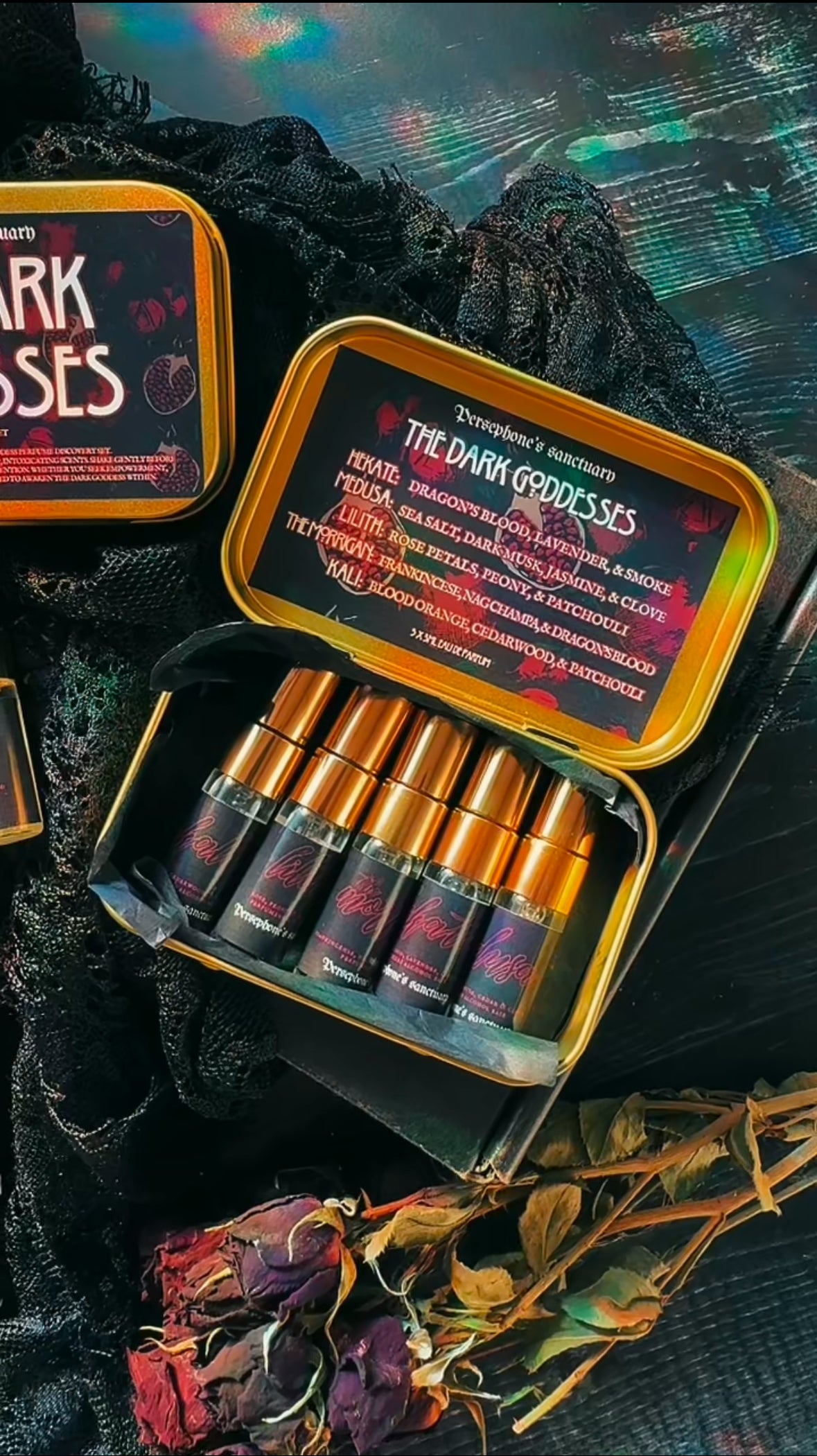 The Dark Goddesses Perfume Discovery Set