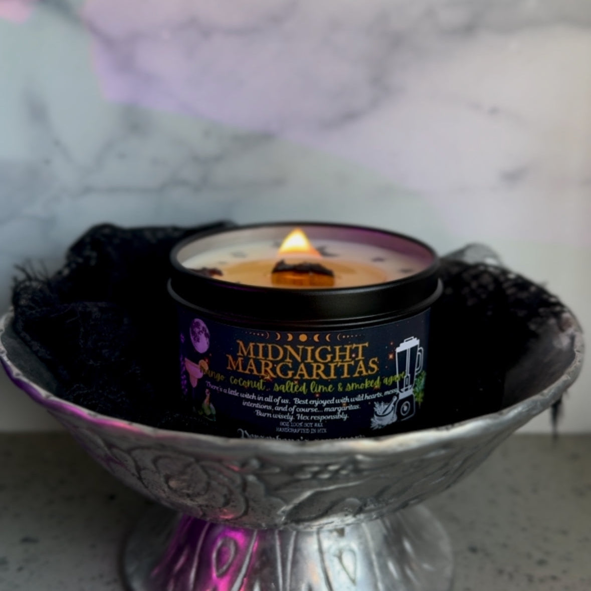 midnight margaritas candle