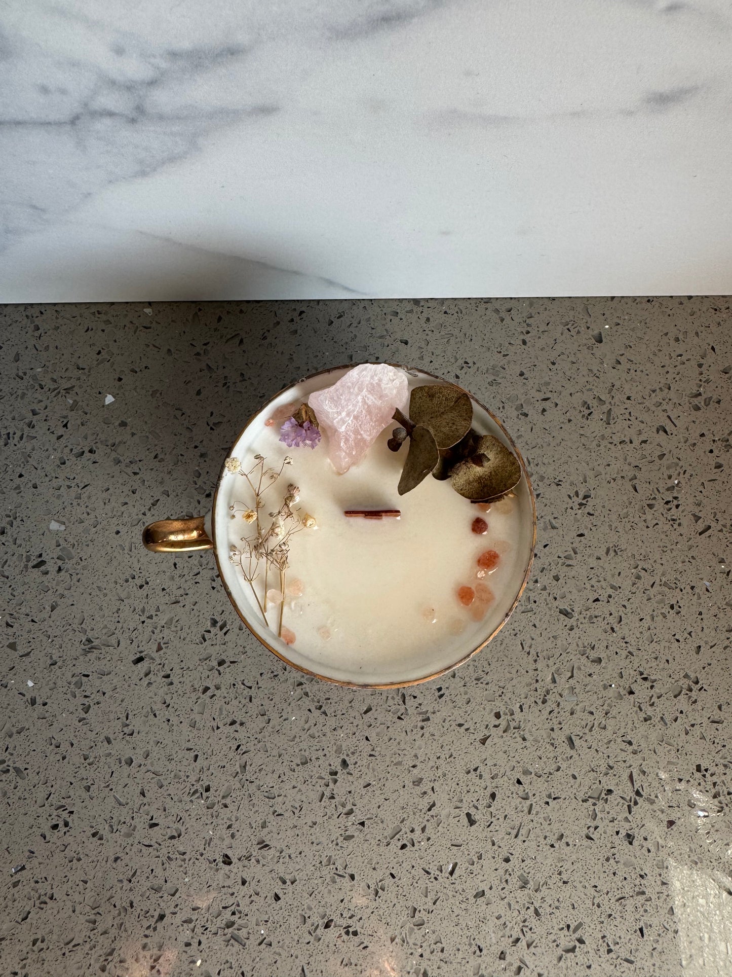 Compassion & Self love Tea Cup Candle
