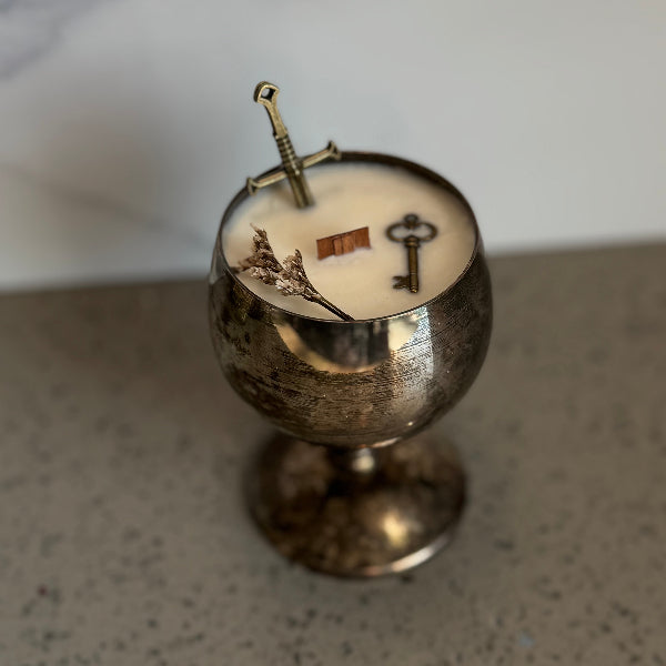 Silver Plated Goblet Candle