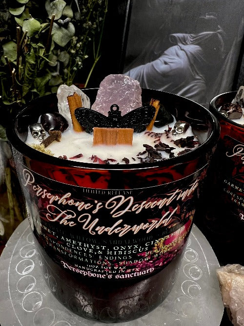 Persephone’s Descent Into The Underworld Candle
