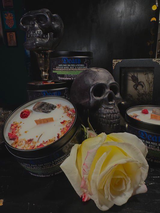 The Death Tarot Card Intention Candle