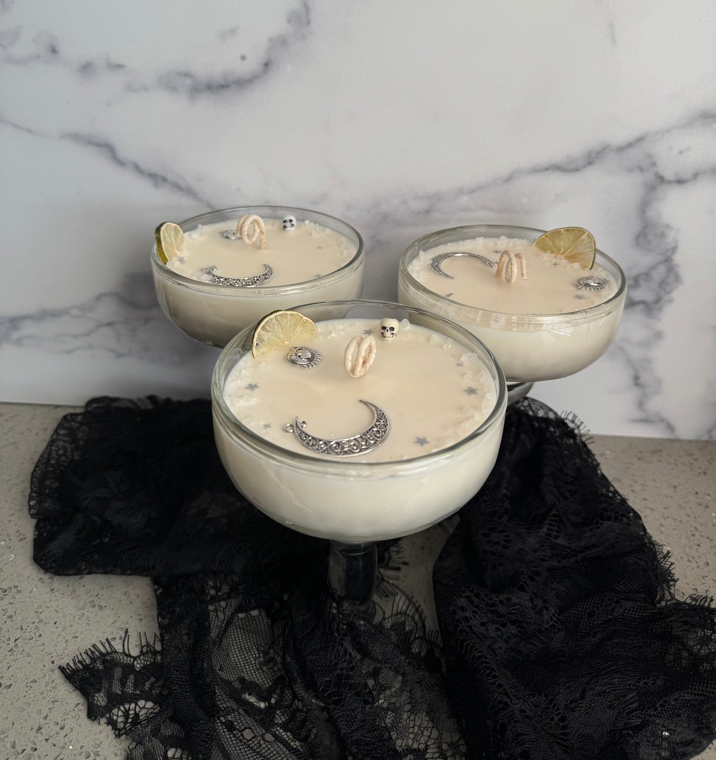 Midnight Margarita glass candle