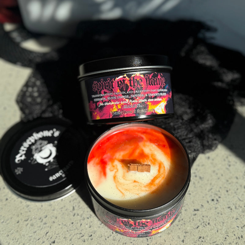 southern gothic candle spirit of the flame