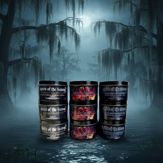Trinity of southern gothic candles