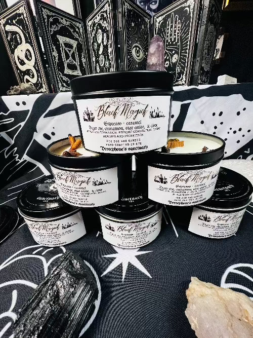 Black Magick Manifestation Intention Candle