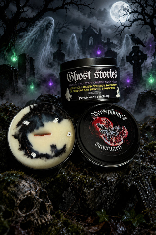 Ghost Stories Haunted Pumpkin Candle