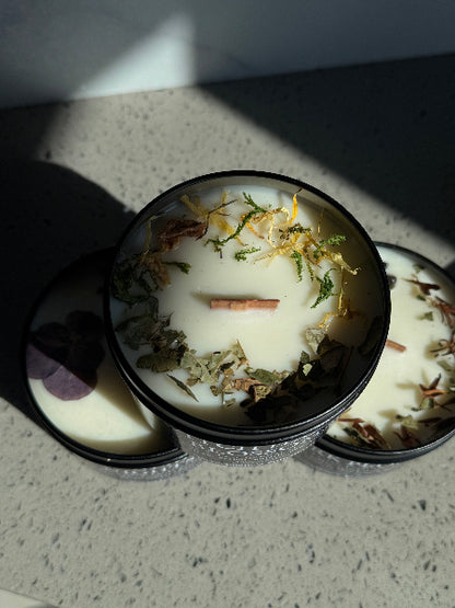 The Flora Obscura Candle Collection -Dark Botanical Handcrafted Ritual Candles-