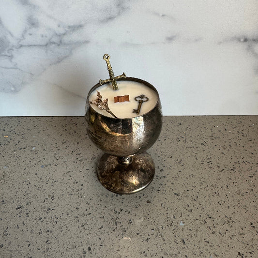 Silver Plated Goblet Candle
