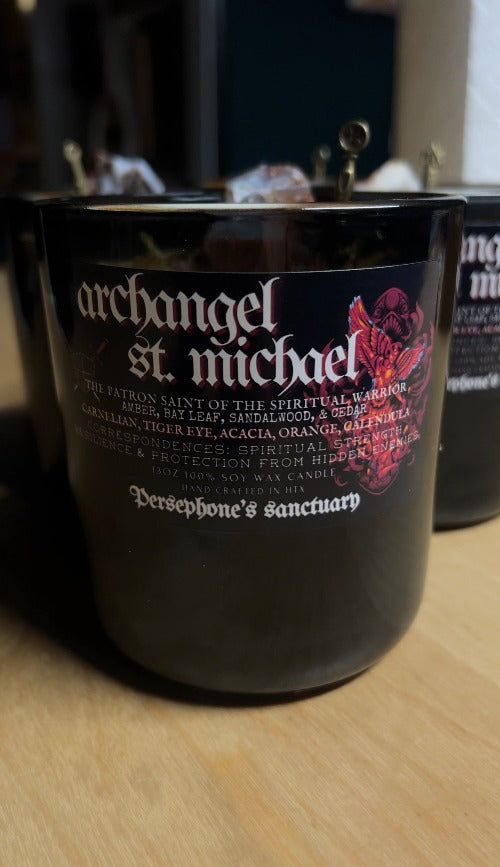 Archangel Saint Michael devotional candle