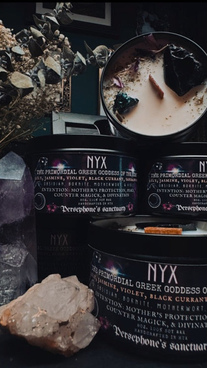 the nyx candle matte black tin