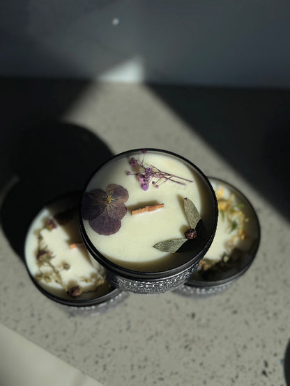 The Flora Obscura Candle Collection -Dark Botanical Handcrafted Ritual Candles-