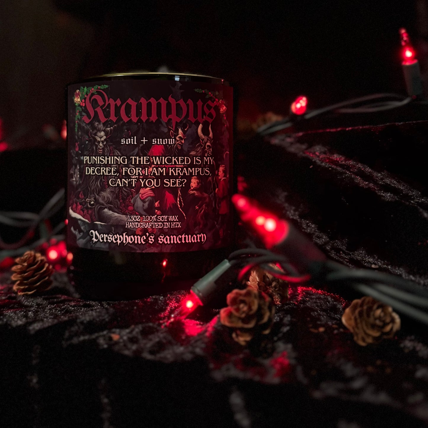 Krampus Candle