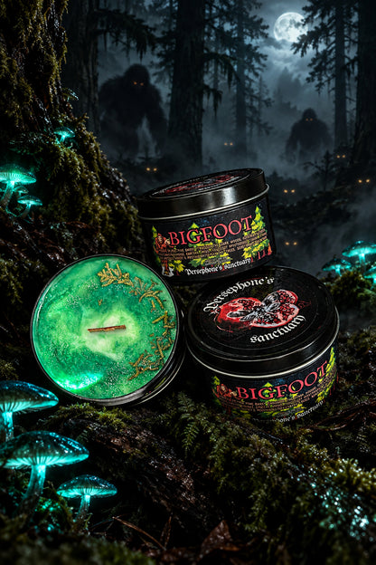 Bigfoot Cryptid Candle