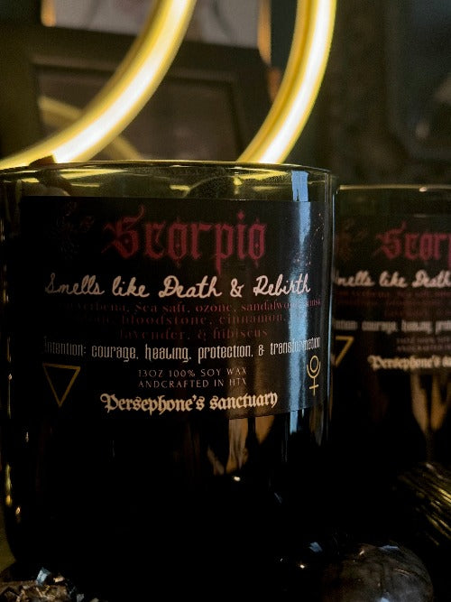 The Scorpio Candle Zodiac Collection