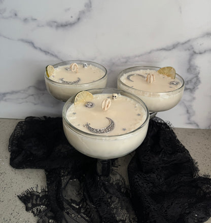Midnight Margarita glass candle