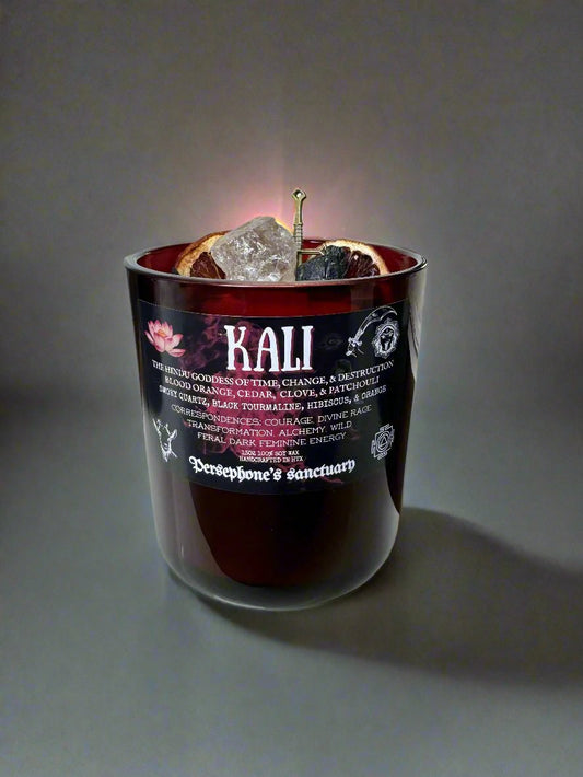 Crystal Goddess Candle For Kali Ma