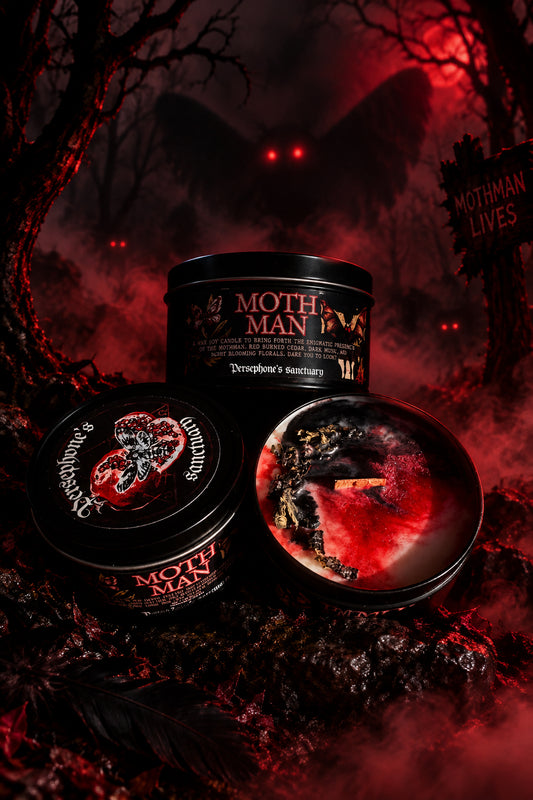 Mothman Cryptid Candle
