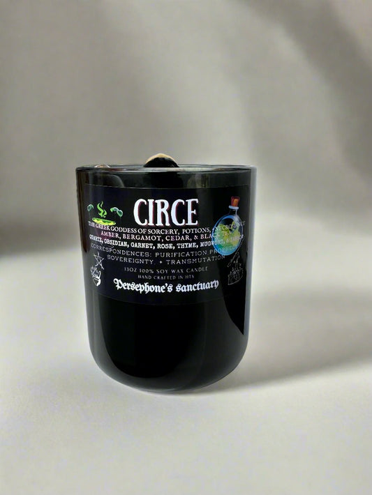 circe crysal goddess candle