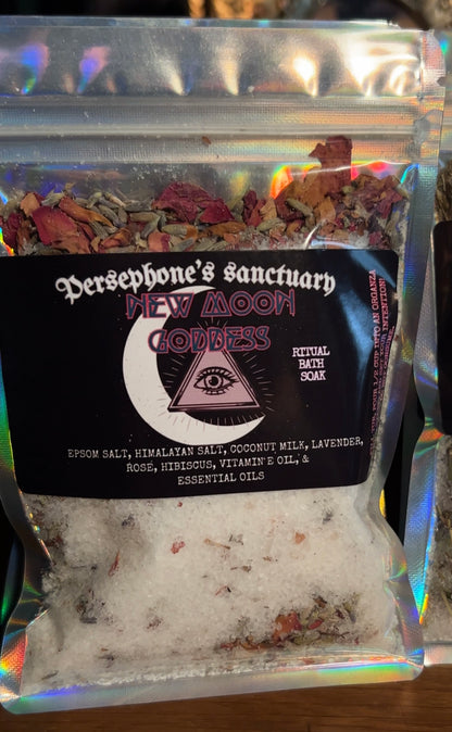 New Moon Goddess Ritual Bath Soak